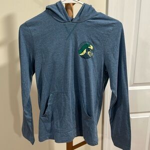 Boys O’Neil Long Sleeve shirt with hoodie and front pocket.